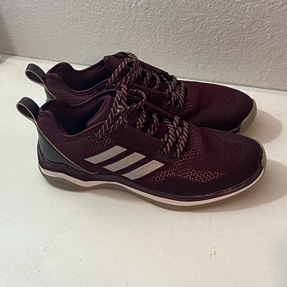 Adidas Men's Burgundy Athletic Shoes